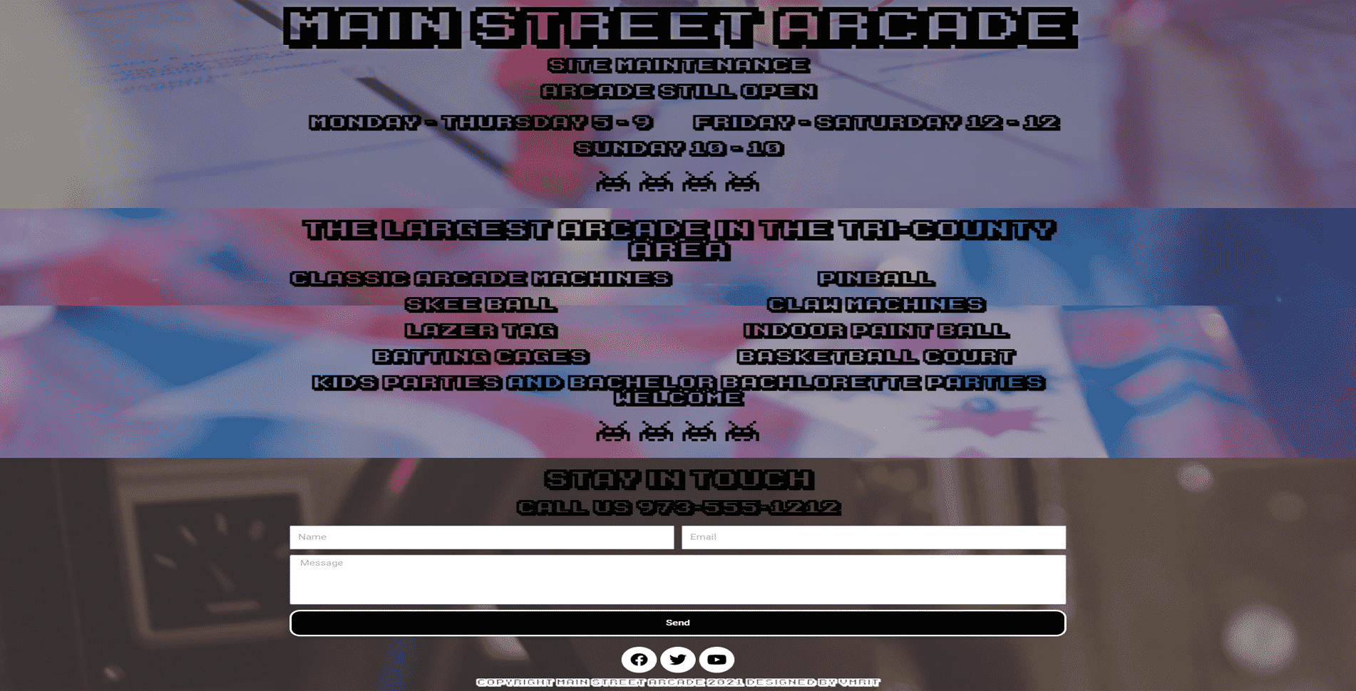 Maintenance_Page_Main_Street_Arcade